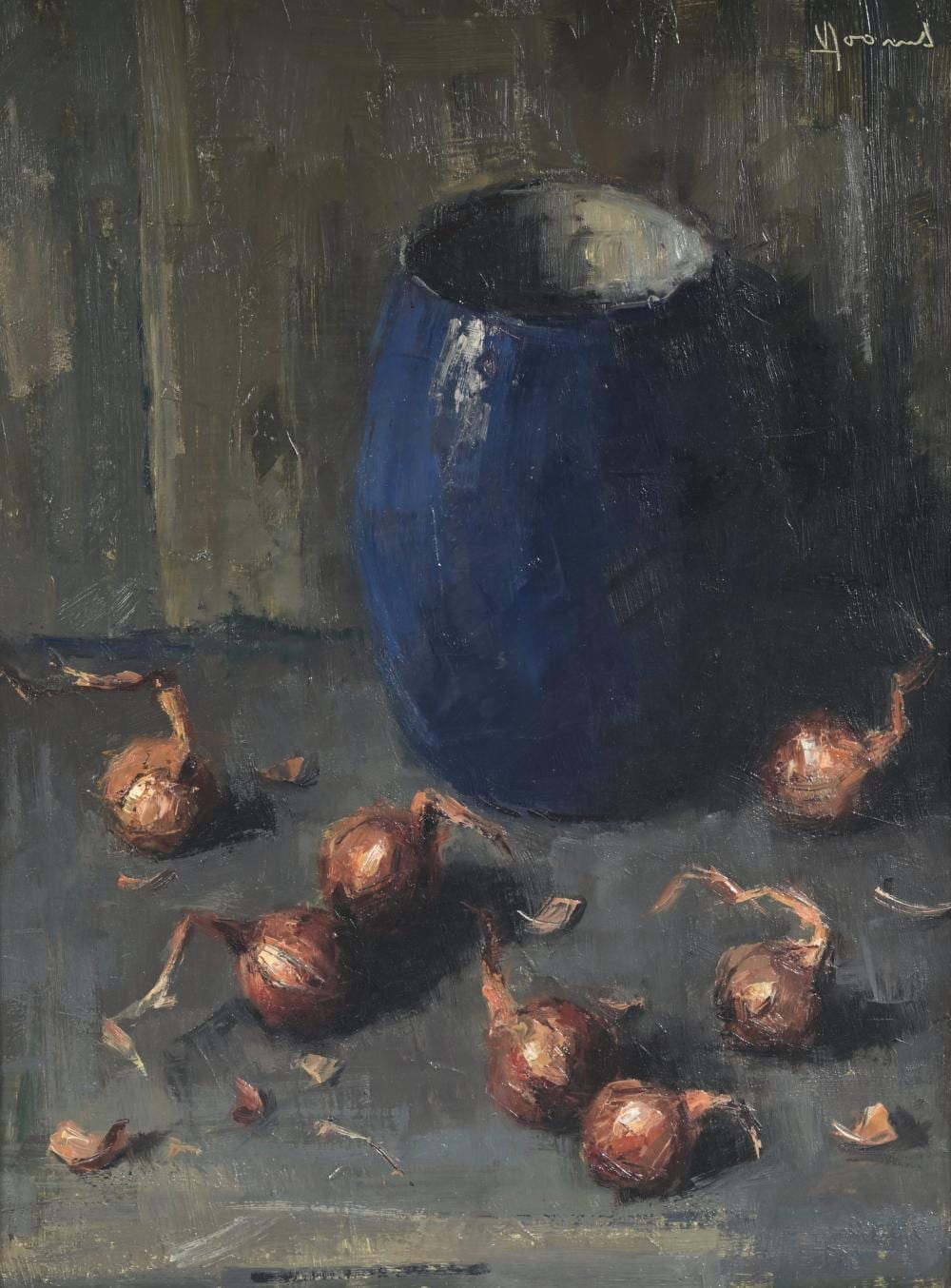 Vic Dooms comparable auction result: vic dooms 1912 1994 oil on canvas still life with onions signed