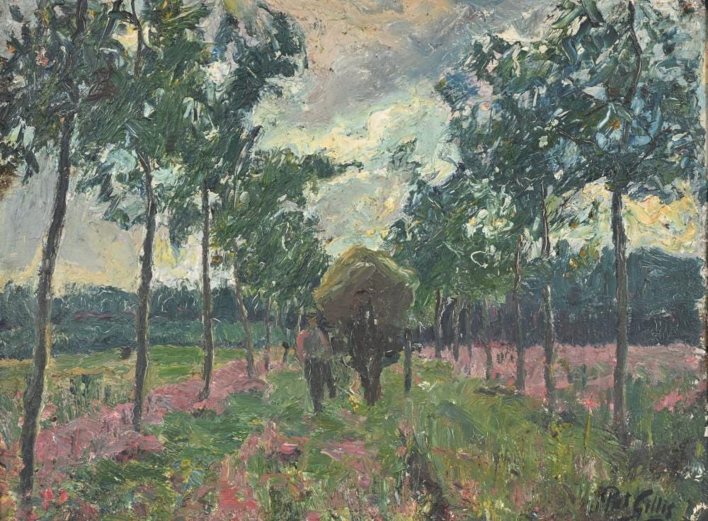 Piet (1887) Gillis comparable auction result: piet gillis 1887 1965 oil on panel farmer with horse signed