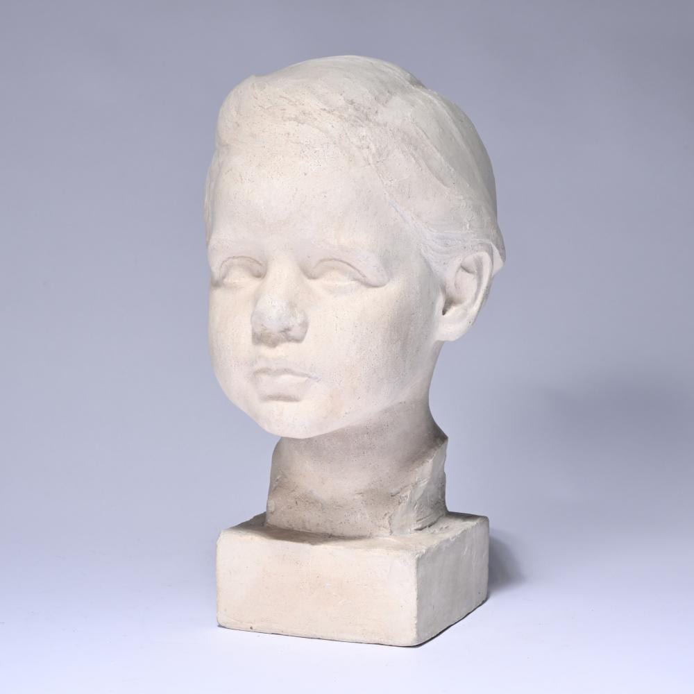 Georges Verbanck comparable auction result: geo verbanck 1881 1961 plaster girl s head of anne de waele signed