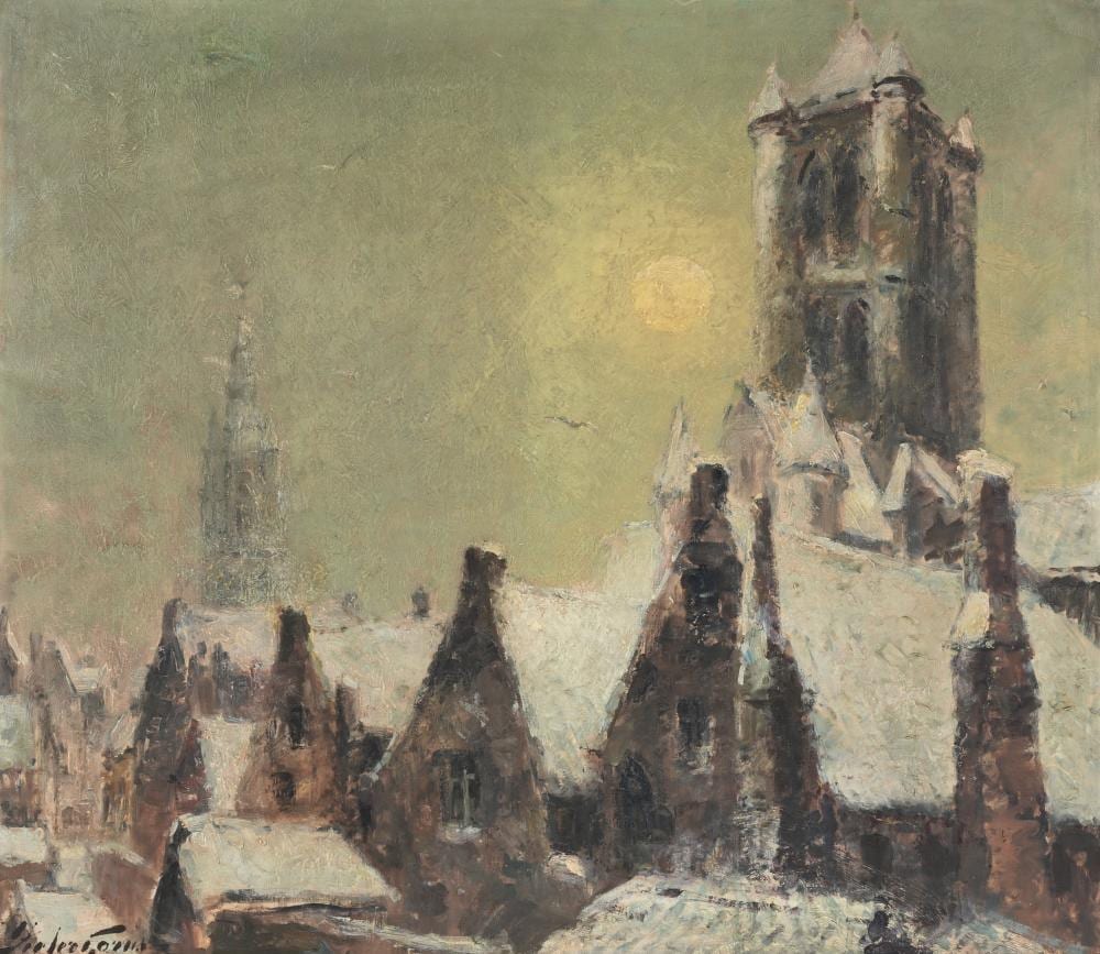 Pieter Gorus comparable auction result: pieter gorus 1881 1941 oil on canvas ghent view signed