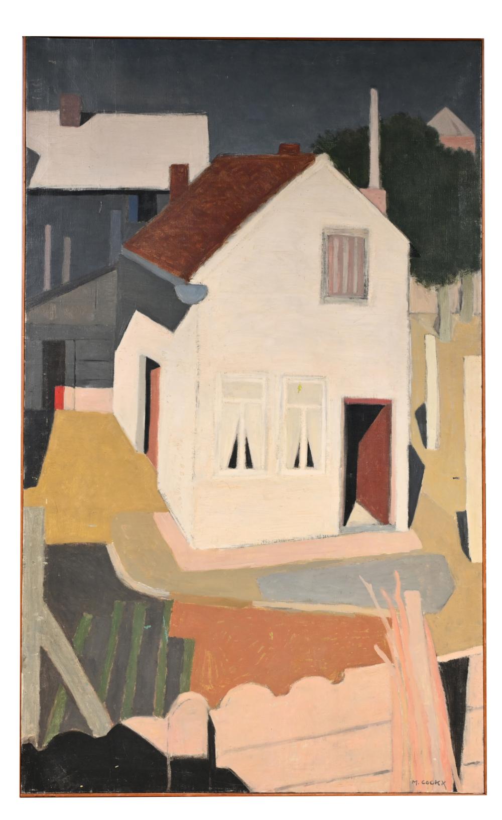 Marcel Cockx comparable auction result: marcel cockx 1930 2007 oil on canvas the white house signed