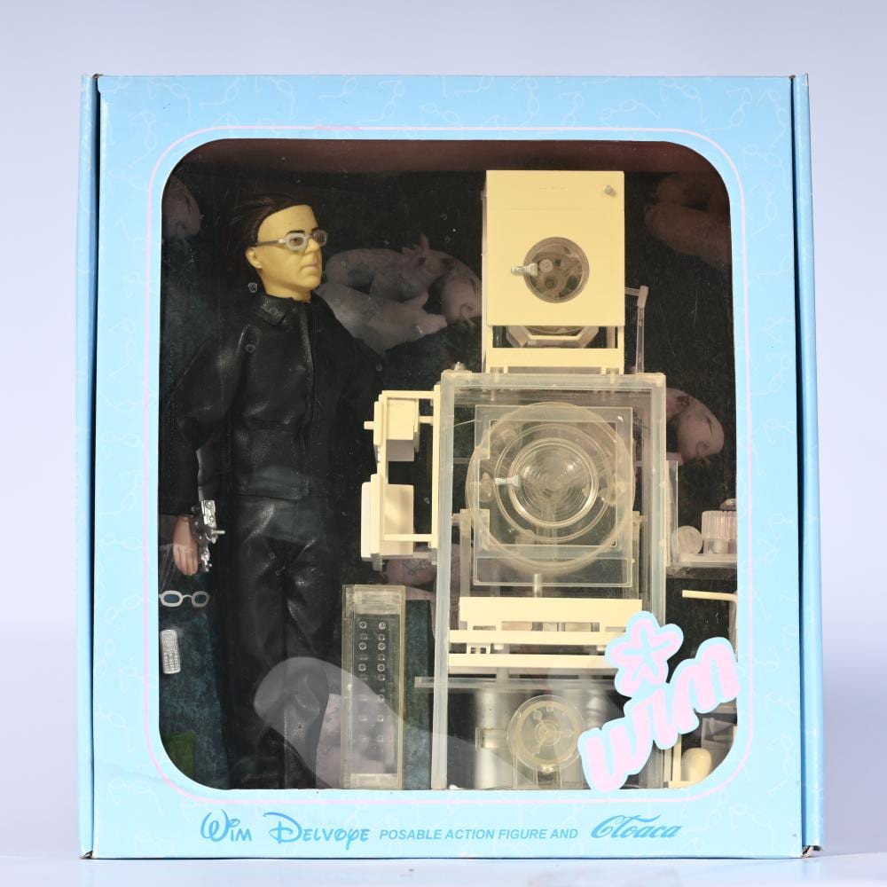 Wim Delvoye comparable auction result: wim delvoye 1965 action doll cloaca 1990 in original packaging with cardboard box and original plastic bag