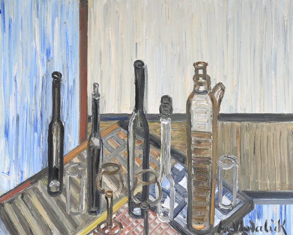 Armand Vanderlick comparable auction result: armand vanderlick 1897 1985 oil on canvas bouteilles bottles 1971 signed