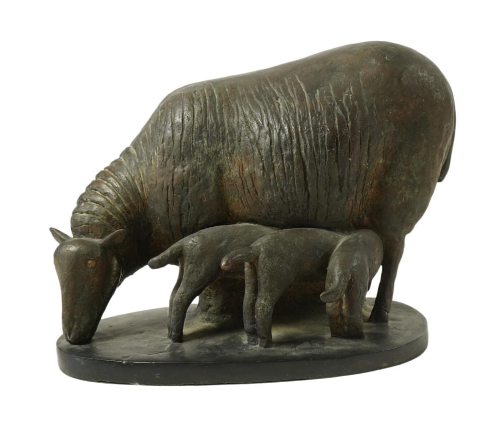 Geraldine Knight comparable auction result: geraldine knight 1933 2008 ewe and lambs
