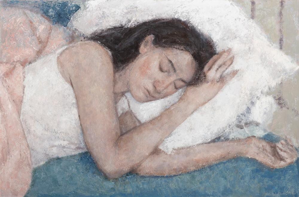 colin watson b 1966 girl sleeping 1997 oil on canvas board 53 x 80cm 20 x 31 signed and dated 19 97 · Adam's · 2025-09-24 Colin Watson comparable auction result: colin watson b 1966 girl sleeping 1997 oil on canvas board 53 x 80cm 20 x 31 signed and dated 19 97