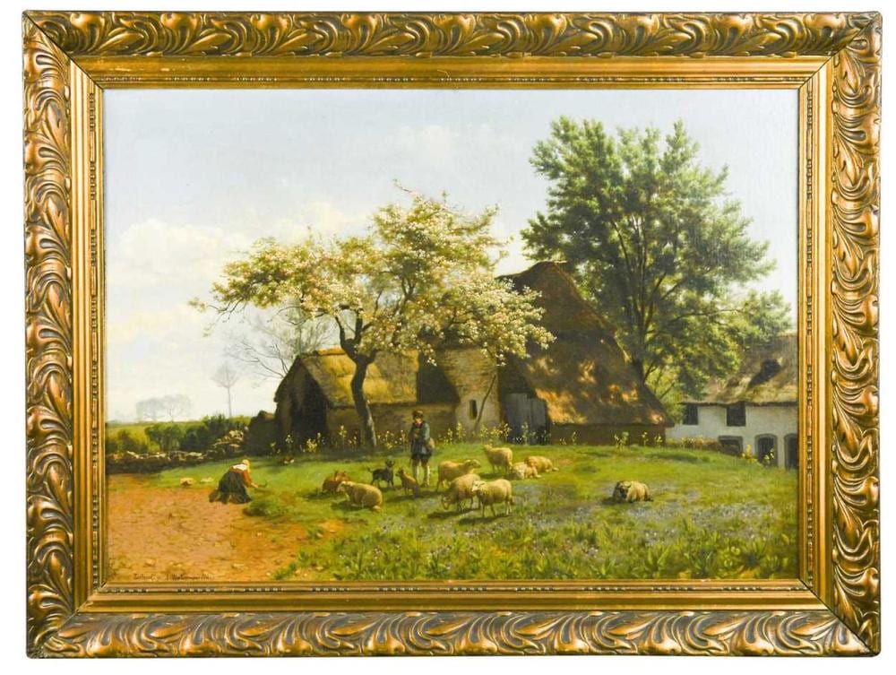 Cornelis van Leemputten comparable auction result: cornelis van leemputten belgian 1841 1902 and e leclercq 19th century