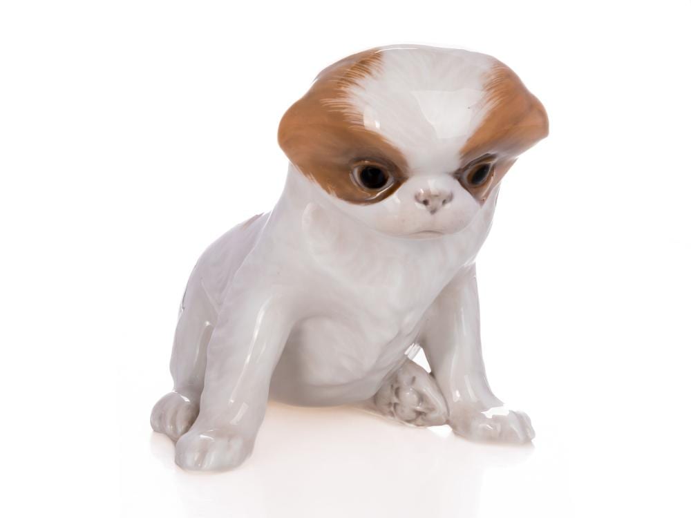 Erik Nielsen comparable auction result: erik nielsen 1887 1926 pekingese puppy royal copenhagen before 1923