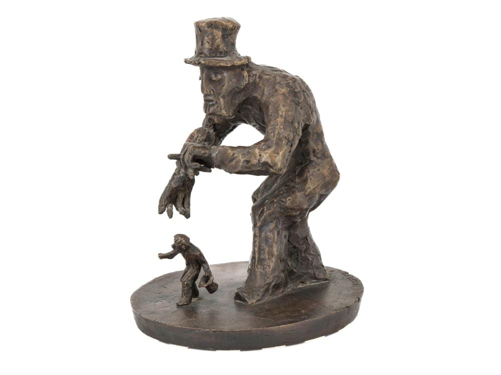 Hans Kastler comparable auction result: hans kastler 1931 2016 bronze sculpture puppeteer