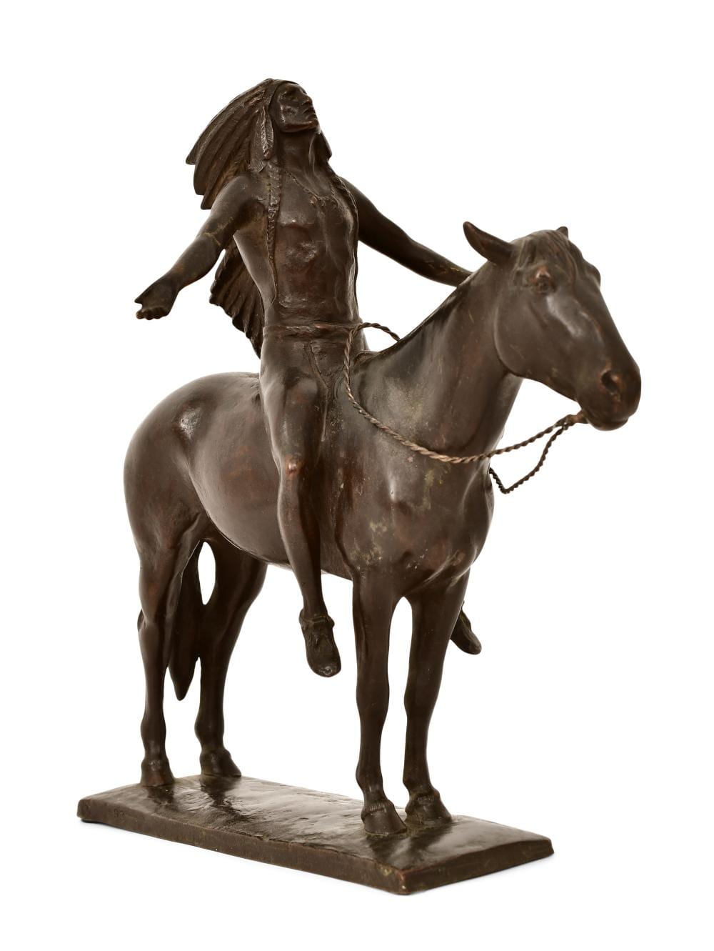Cyrus Edwin Dallin comparable auction result: cyrus edwin dallin american 1861 1944 appeal to the great spirit