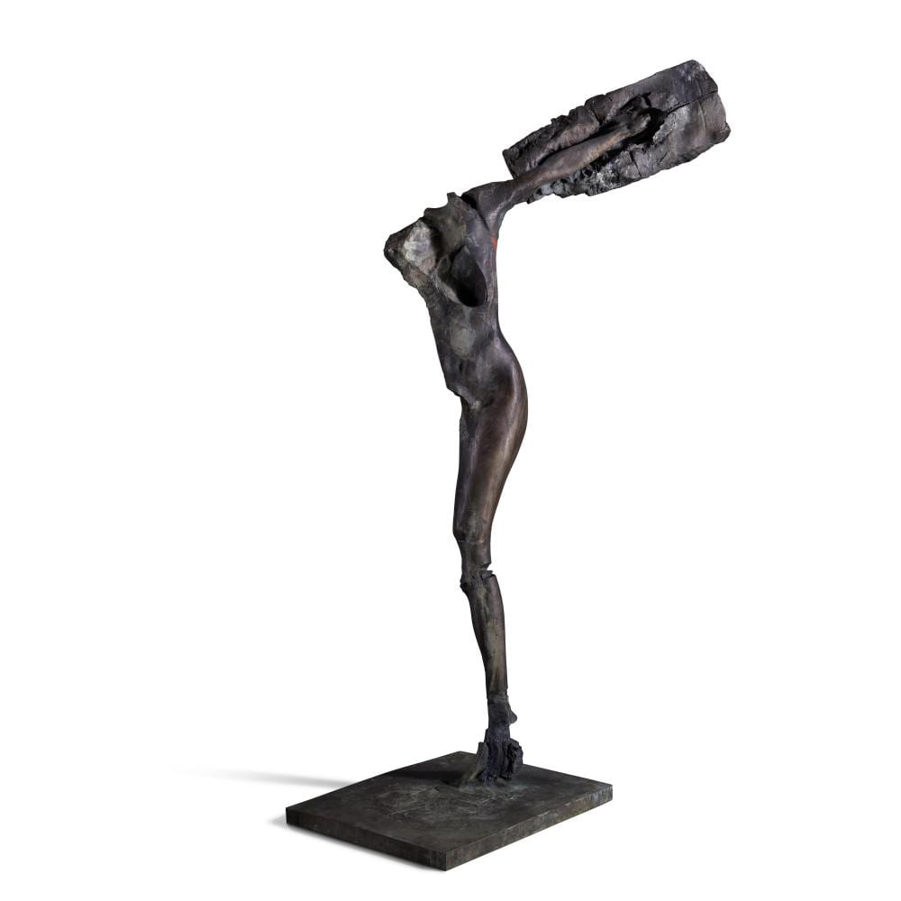 Stephen DeStaebler comparable auction result: stephen de staebler 1933 2011 woman with upthrust arm 1994 this work is a unique cast