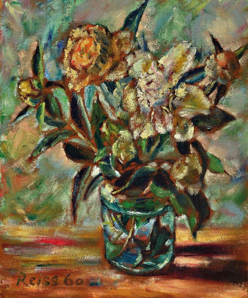 Heinz Reiss comparable auction result: heinz reiss 1923 ha loch 2008 flower still life with