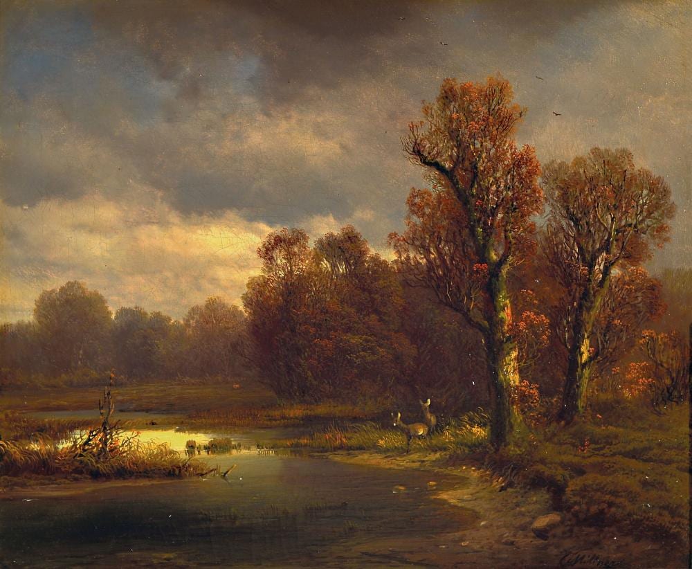 carl millner 1825 mindelheim 1895 munich deer on the · Henry's Auktionshaus · 2025-09-27 Karl Millner comparable auction result: carl millner 1825 mindelheim 1895 munich deer on the
