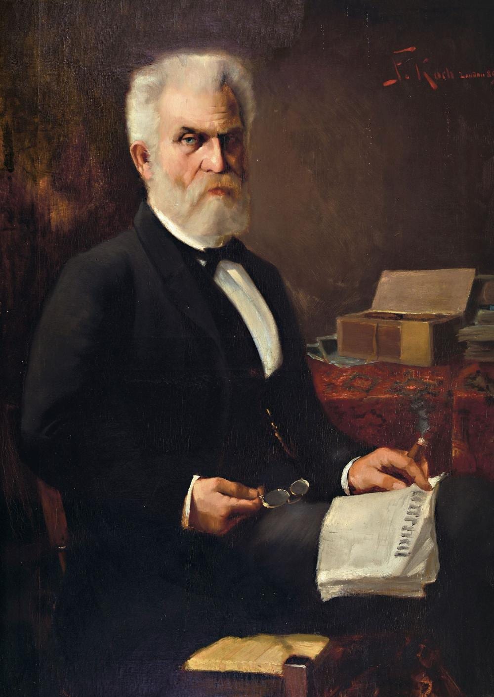 Friedrich Ferdinand Koch comparable auction result: friedrich ferdinand koch 1863 1923 landau portrait of