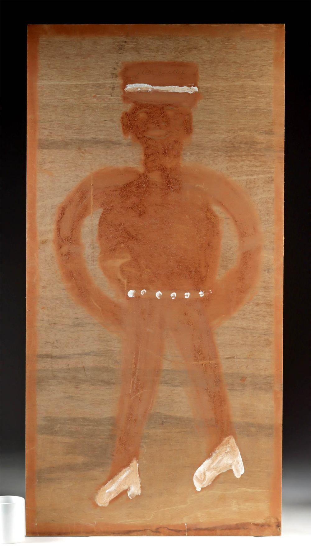 Jimmy Lee Sudduth Painting - Untitled (Self-Portrait) sold by Artemis Fine Arts, lot 187 — auction record photograph