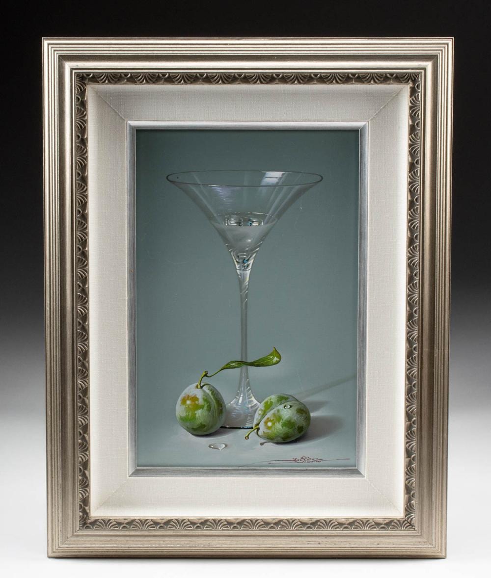 javier mulio painting still life w martini figs · Artemis Fine Arts · 2025-09-18 Javier Mulio comparable auction result: javier mulio painting still life w martini figs