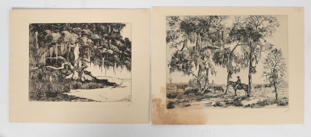 Walter Ronald Locke comparable auction result: walter ronald locke 1883 1949 two etchings