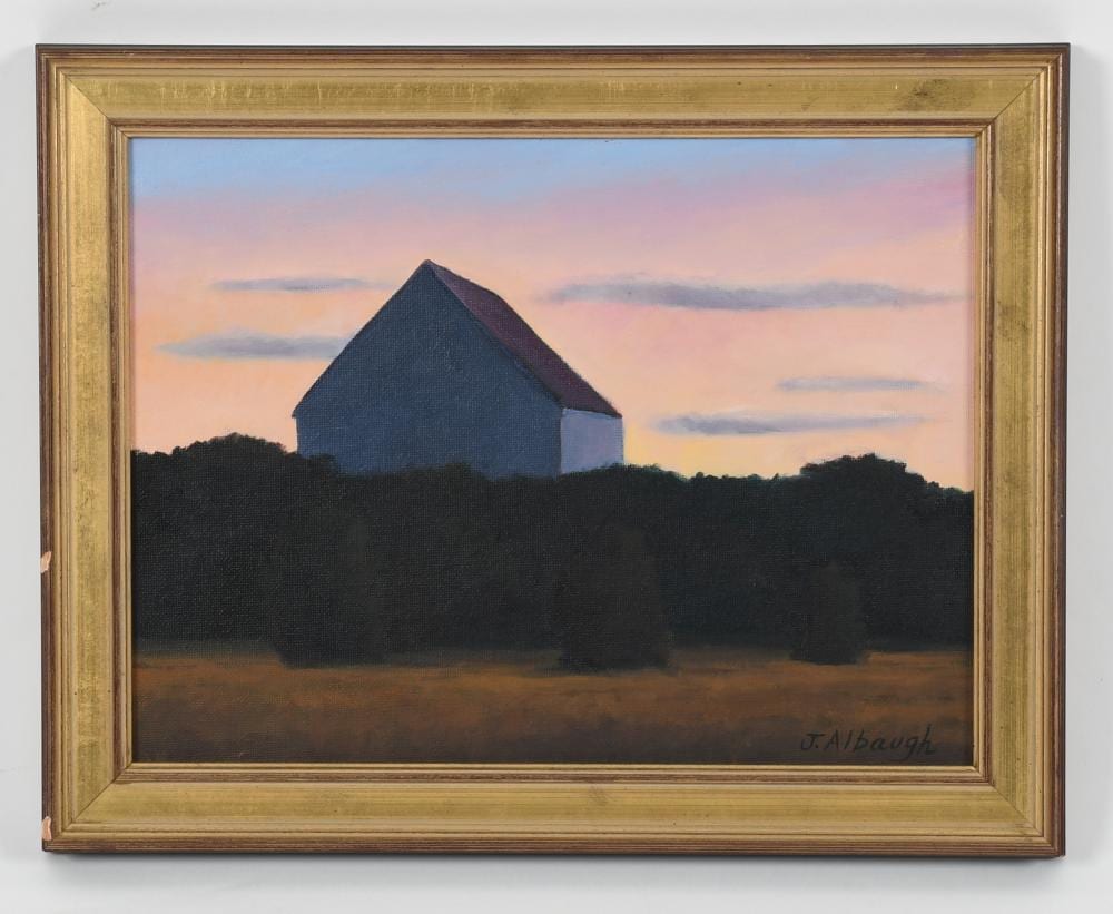 Joan Albaugh comparable auction result: joan albaugh nantucket contemporary oil on board