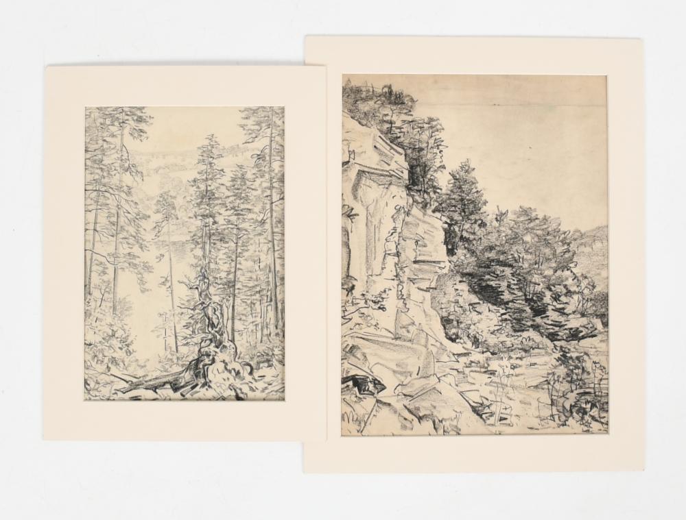 Andrey Avinoff comparable auction result: andrey avinoff 1884 1949 two charcoal drawings on paper