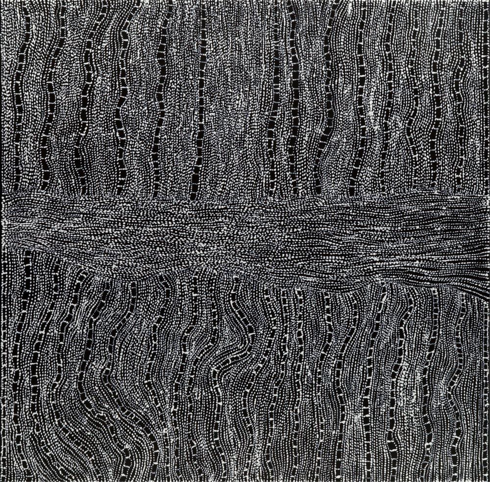 Sabrina Robertson Nangala comparable auction result: sabrina robertson nangala mina mina acrylic on canvas 97cm x 96cm