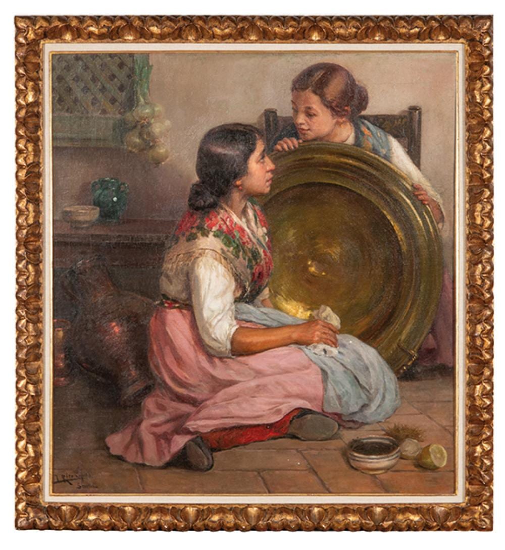 jos rico y cejudo two girls talking · Subastas Segre · 2025-09-16 José Rico y Cejudo comparable auction result: jos rico y cejudo two girls talking