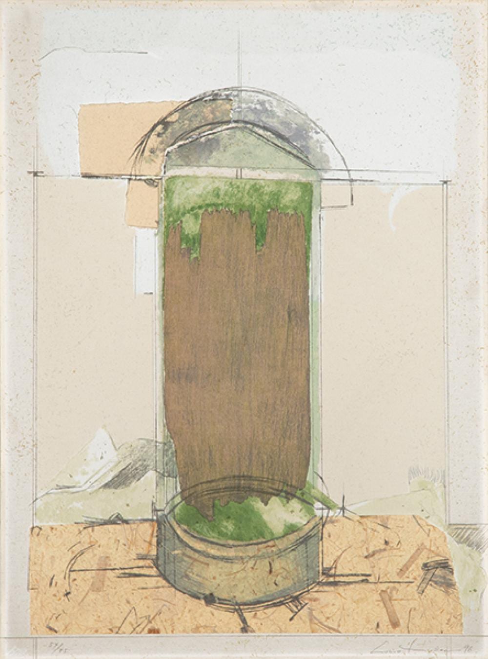Lucio Muñoz comparable auction result: lucio mu oz untitled