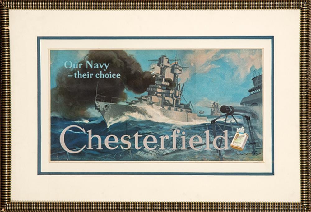 charles edward chambers our navy their choice chesterfield · Subastas Segre · 2025-09-16 Charles Edward Chambers comparable auction result: charles edward chambers our navy their choice chesterfield
