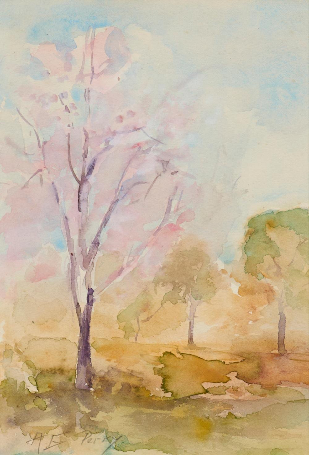 Adelaide Perry comparable auction result: adelaide perry 1891 1973 spring morning watercolour on paper 20 5 x 14cm
