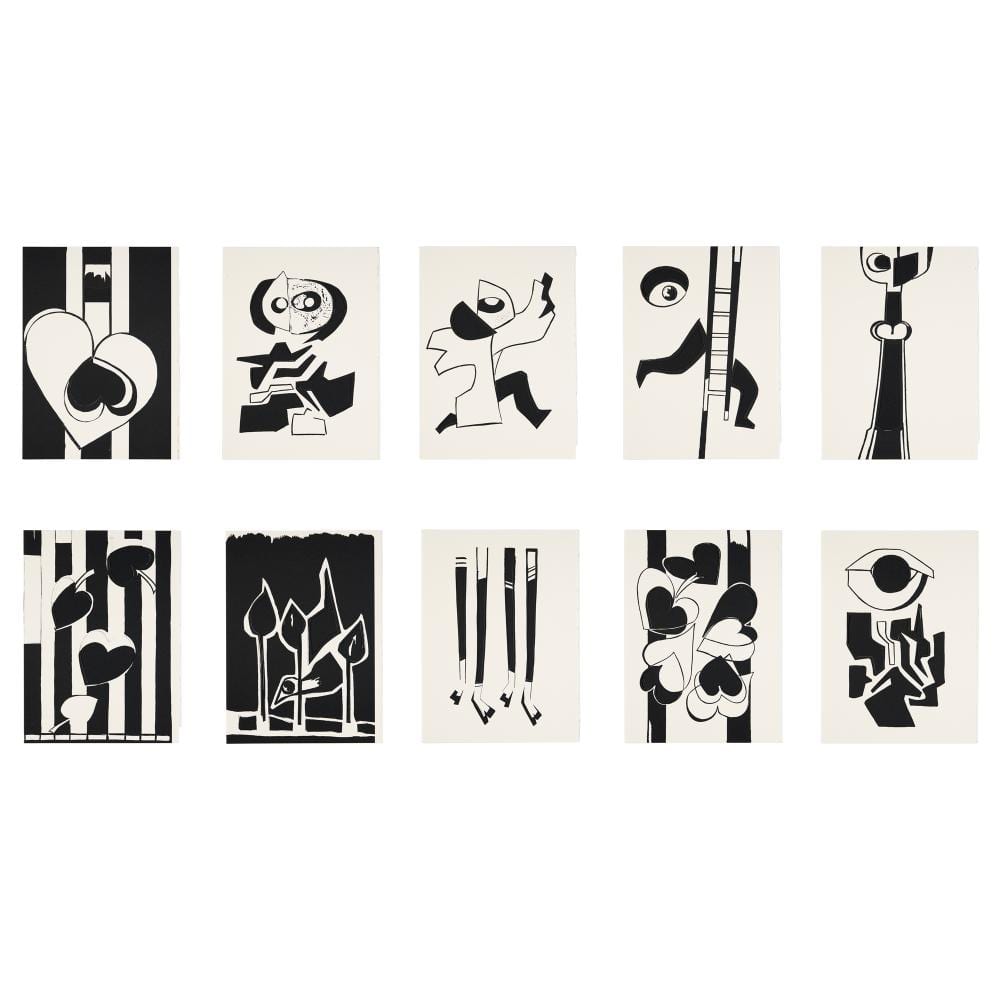 inge king 1915 2016 a book of cut outs 2000 complete suite of screenprint cut outs 10 with title page ed 12 15 all contained i · Leonard Joel · 2025-09-22 Inge King comparable auction result: inge king 1915 2016 a book of cut outs 2000 complete suite of screenprint cut outs 10 with title page ed 12 15 all contained i