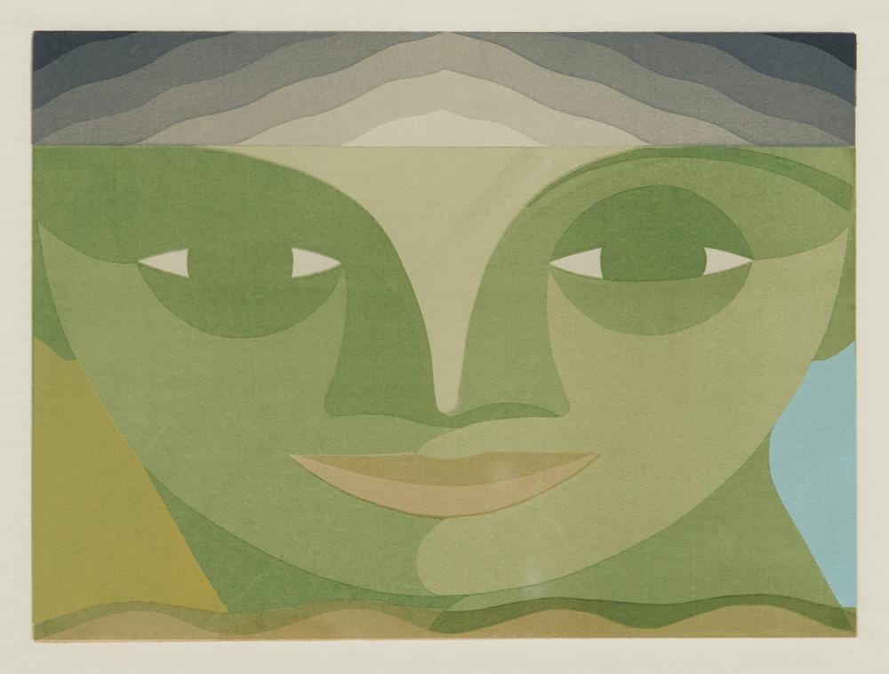 Dora Chapman comparable auction result: dora chapman 1911 1995 fish girl 1970 screenprint 28 x 38cm