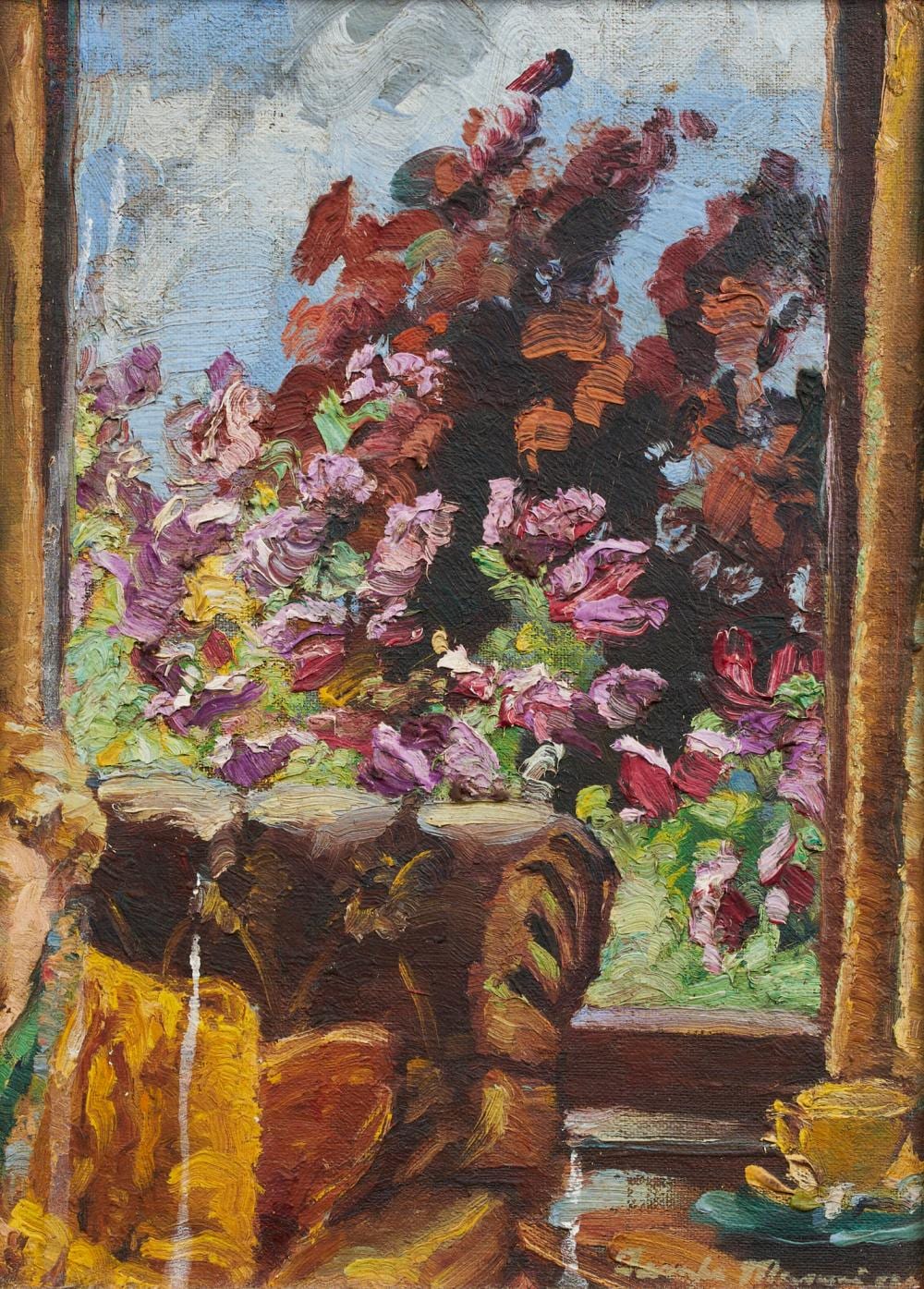 Constance Tempe Manning comparable auction result: constance tempe manning 1896 1960 spring time oil on board 26 5 x 19 5cm