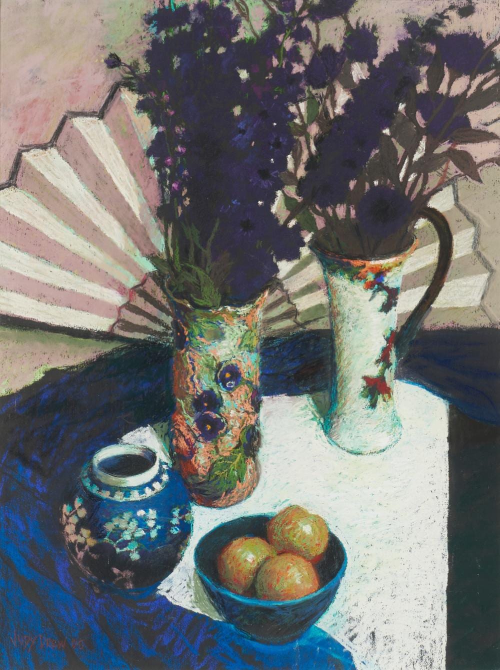 judy drew born 1951 delphinium still life 2005 pastel on paper 69 x 52cm · Leonard Joel · 2025-09-22 Judy Drew comparable auction result: judy drew born 1951 delphinium still life 2005 pastel on paper 69 x 52cm