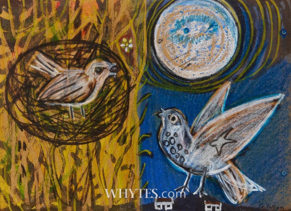 Gerard Dillon comparable auction result: gerard dillon 1916 1971 moon birds