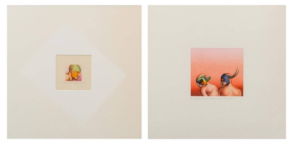 robert lostutter american b 1938 pataecus fronto marchio 1977 and red throated bee eater and barn swallow 1978 a pair of works · Freeman’s | Hindman · 2025-09-25 Robert Lostutter comparable auction result: robert lostutter american b 1938 pataecus fronto marchio 1977 and red throated bee eater and barn swallow 1978 a pair of works