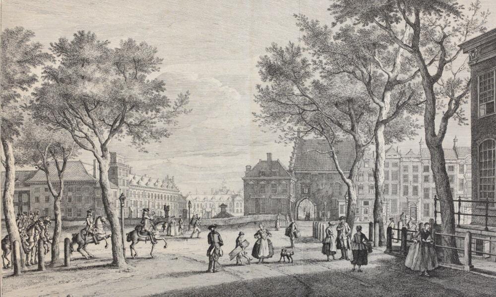 Paulus la Fargue comparable auction result: paulus constantijn la fargue dutch 1729 1782 etching view kneuterdijk