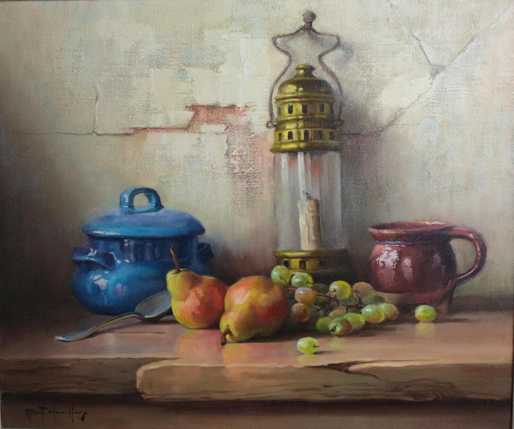 Robert Chailloux comparable auction result: robert chailloux 1913 2005 oil painting on canvas still life with lantern