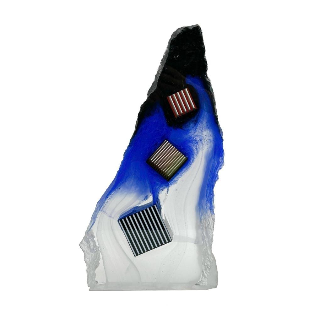 Colin Reid comparable auction result: colin reid b 1953 art glass geometric sculpture signed 1989