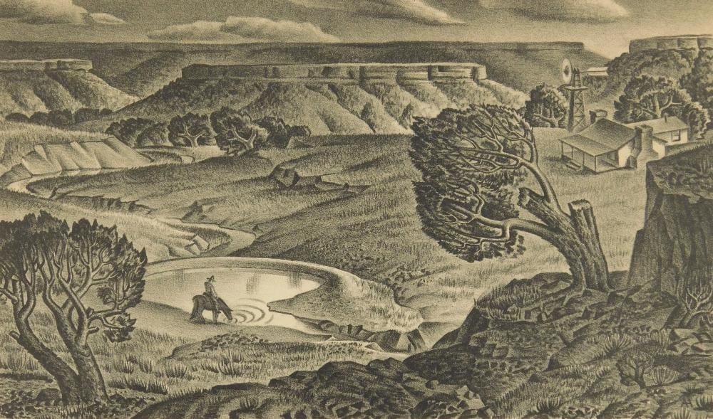 alexandre hogue american 1898 1994 lithograph · Rachel Davis Fine Arts · 2025-09-20 Alexandre Hogue comparable auction result: alexandre hogue american 1898 1994 lithograph