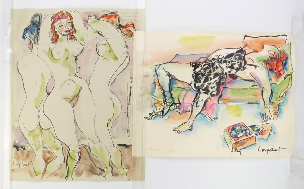 Stephen Longstreet comparable auction result: stephen longstreet american 1907 2002 2 watercolors