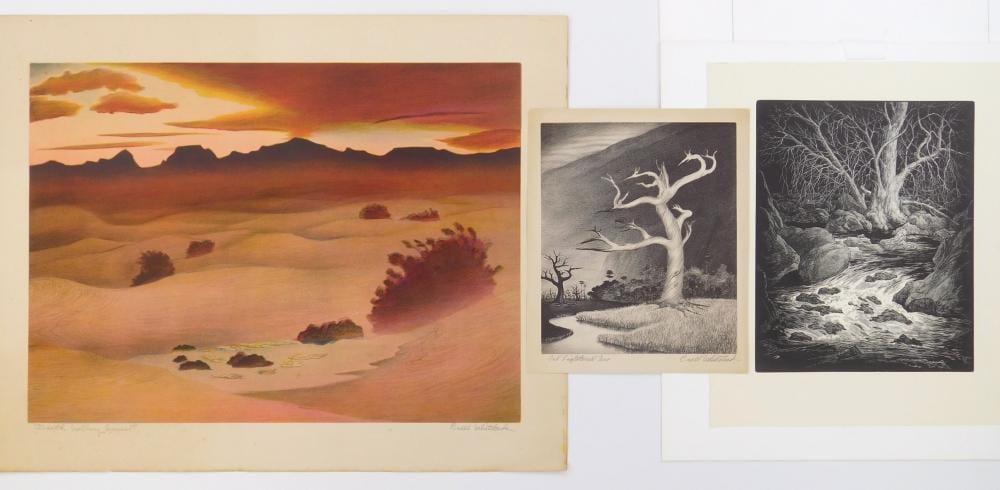 Buell Whitehead comparable auction result: buell whitehead american 1919 1993 2 lithographs