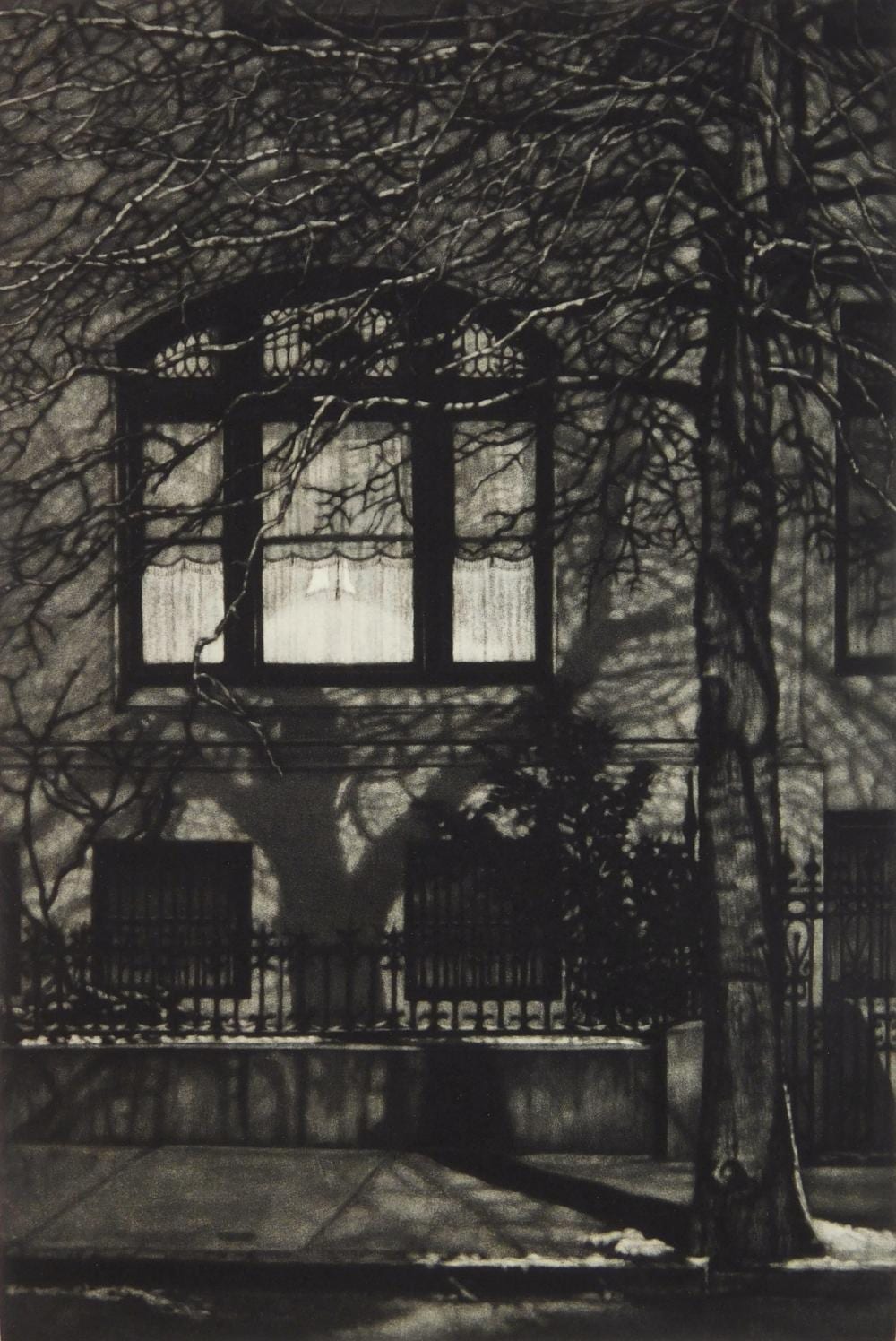 Frederick Mershimer comparable auction result: frederick mershimer american 1958 mezzotint
