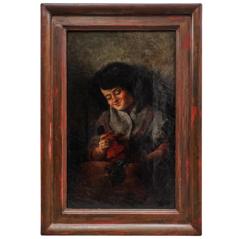 Charles Courtney Curran comparable auction result: charles courtney curran 1861 1942 american girl w a doll oil on canvas