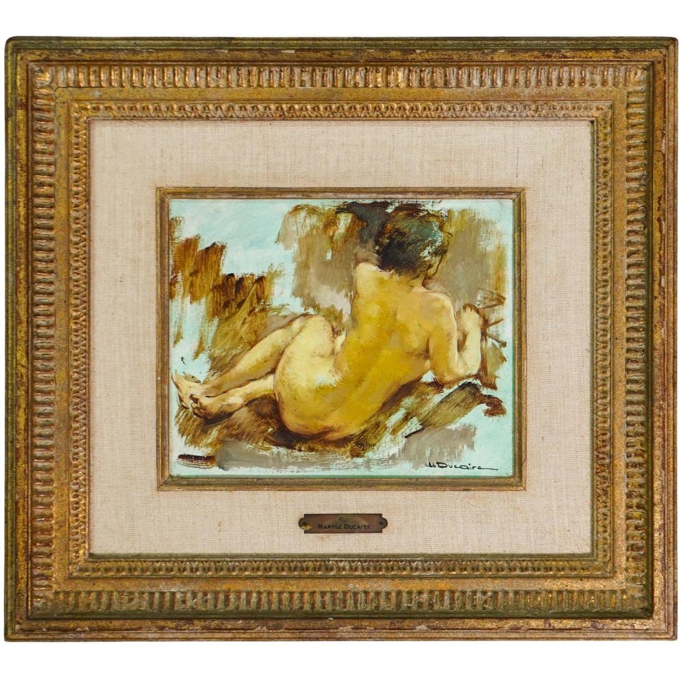 Maryse Ducaire comparable auction result: maryse ducaire 1911 1992 french impressionist female nude oil on canvas
