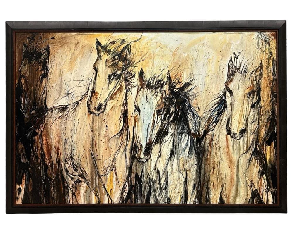 signed original michael nisperos oil on canvas · Monarch Auction and Estate Services · 2025-09-14 Michael Nisperos comparable auction result: signed original michael nisperos oil on canvas
