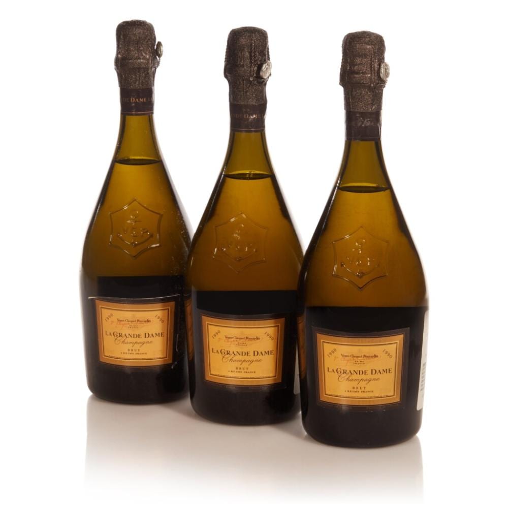 Veuve Clicquot, La Grande Dame 1990 (12 BT) sold by Sotheby's, lot 166 — auction record photograph