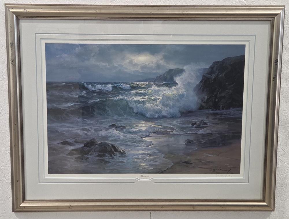 Charles Vickery comparable auction result: charles vickery moontide signed offset lithograph