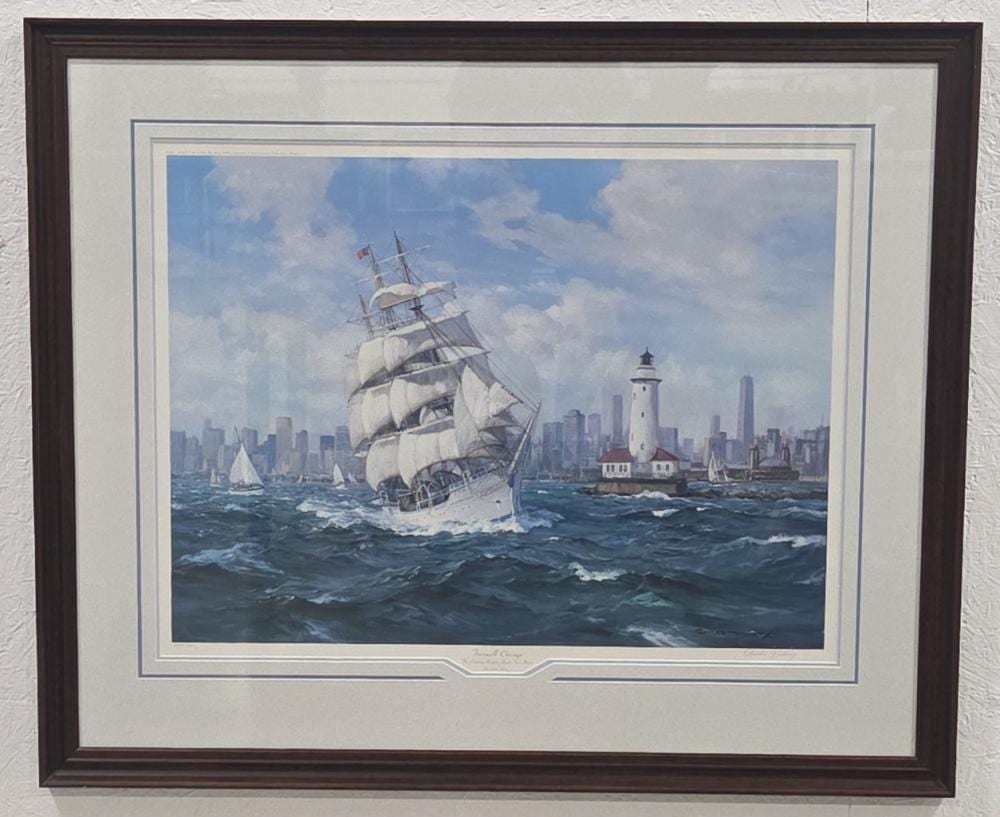Charles Vickery comparable auction result: charles vickery farewell chicago signed offset lithograph 530 950