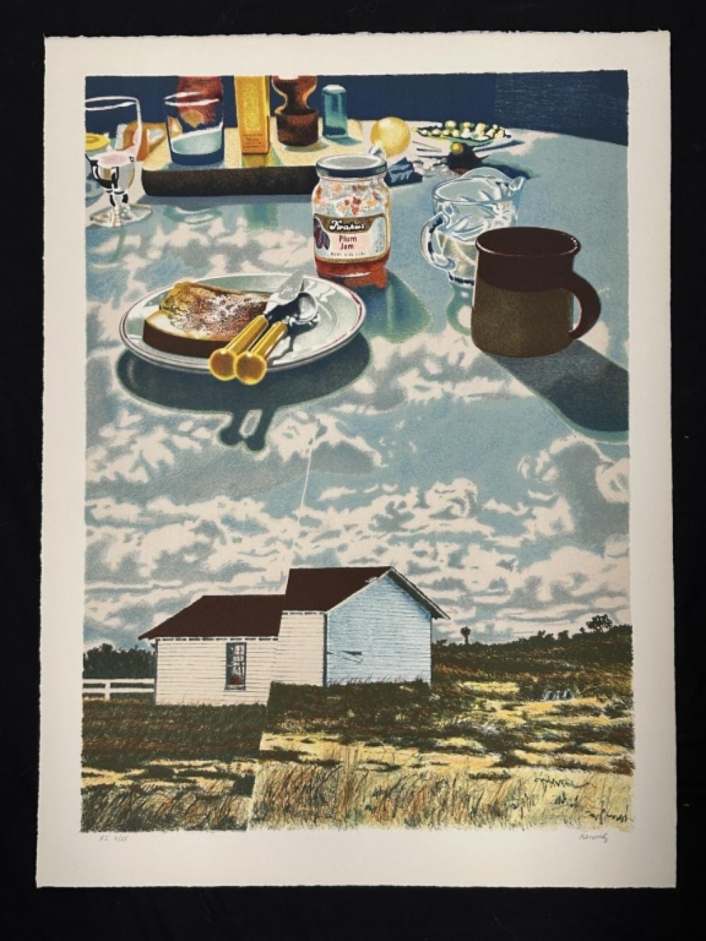 Howard Kanovitz comparable auction result: howard kanovitz windmill antilles signed lithoap