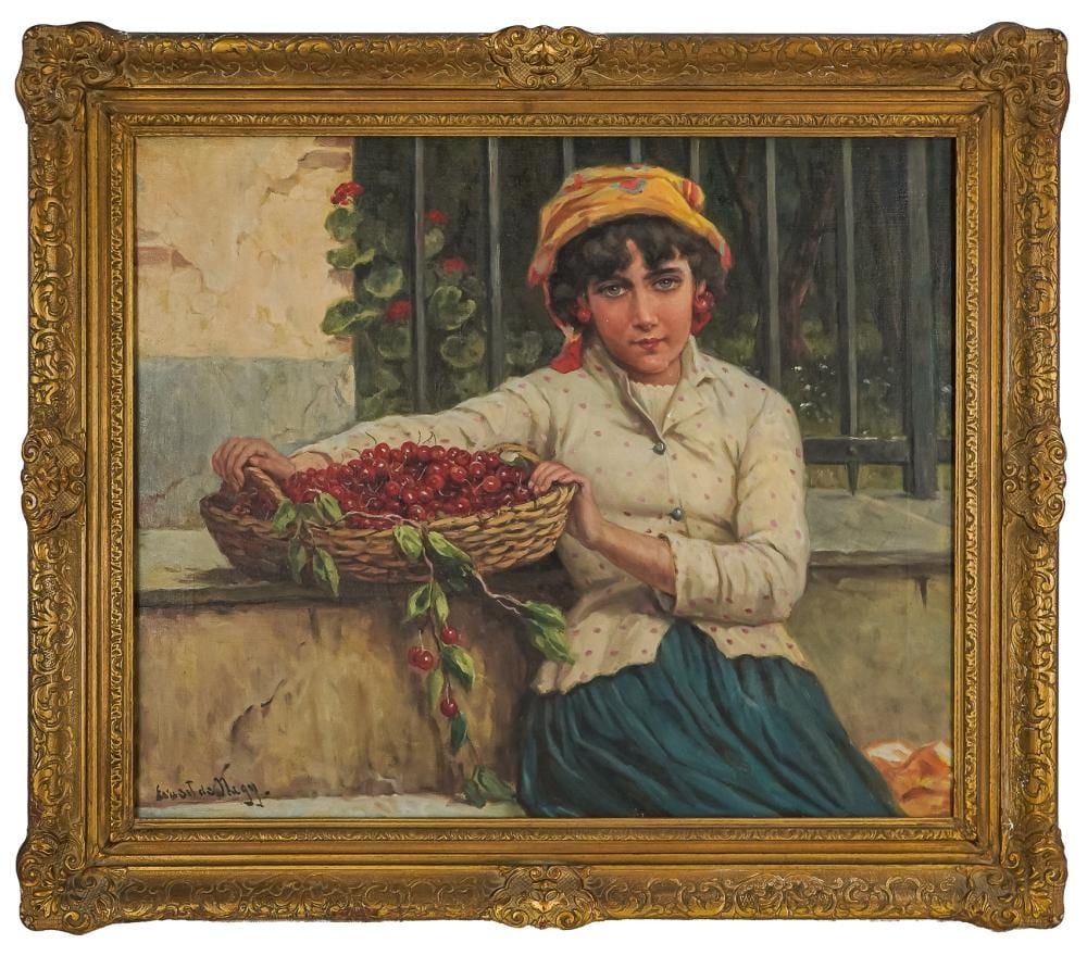 Ernest De Nagy comparable auction result: ernest de nagy hu am 1882 1952 the fruit seller