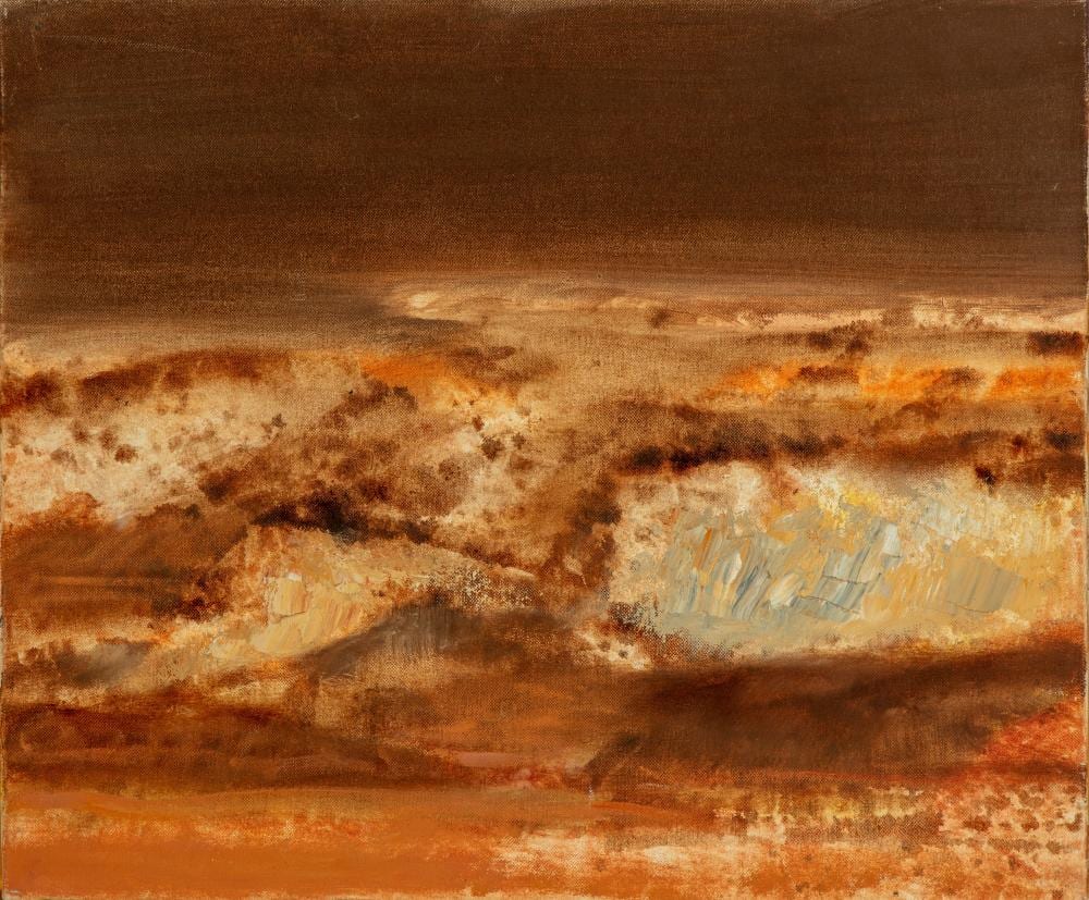 Natale Addamiano comparable auction result: natale addamiano bari 1943 paesaggio di periferia