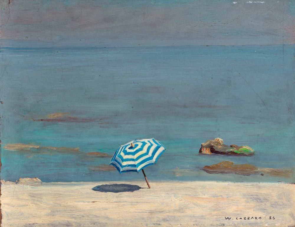 walter lazzaro roma 1914 milano 1989 ombrellone a scilla 1954 · Finarte · 2025-09-16 Walter Lazzaro comparable auction result: walter lazzaro roma 1914 milano 1989 ombrellone a scilla 1954
